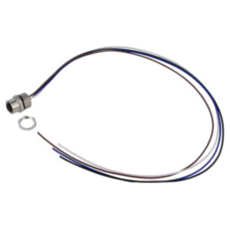 Conector: M12; soclu; mamă; 4A; 250V; PIN: 4; IP67; drept; cabluri
