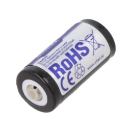 Acumul: Li-Ion; 16340; 3,7V; 650mAh; Ø16x34mm; 1,95A