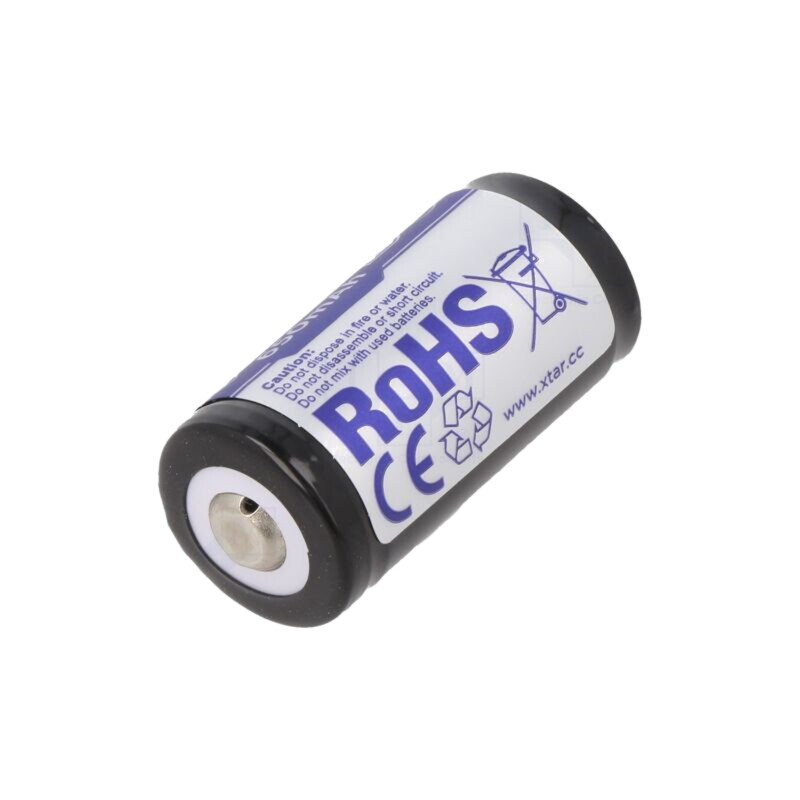 Acumul: Li-Ion; 16340; 3,7V; 650mAh; Ø16x34mm; 1,95A Acumul: Li-Ion; 16340; 3,7V; 650mAh; Ø16x34mm; 1,95A
