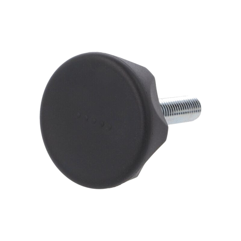 Buton de reglare; Ø: 56mm; Filet ext: M10; 20mm; tehnopolimer PA Buton de reglare; Ø: 56mm; Filet ext: M10; 20mm; tehnopolimer PA