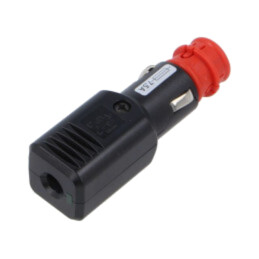 Mufă brichetă auto; terminal cu şurub; Tens.alim: 12÷24VDC; 7,5A