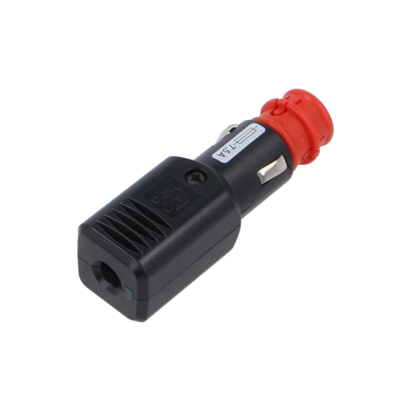 Mufă brichetă auto; terminal cu şurub; Tens.alim: 12÷24VDC; 7,5A