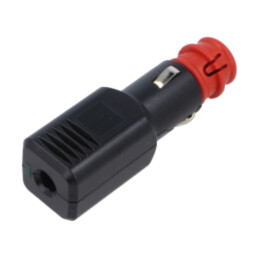Mufă brichetă auto; terminal cu şurub; Tens.alim: 12÷24VDC; 15A