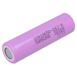 Acumul: Li-Ion; 18650,MR18650; 3,6V; 2600mAh; Ø18,4x65mm; 5,2A