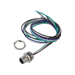Conector: M12; soclu; tată; 2A; 60V; PIN: 5; IP67; drept; cabluri