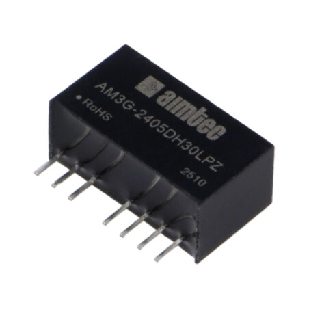 Convertor: DC/DC; 3W; Uintr: 18÷36VDC; Uieş: 5VDC; Uieş2: -5VDC; SIP8