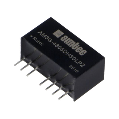Convertor: DC/DC; 3W; Uintr: 36÷75VDC; Uieş: 5VDC; Uieş2: -5VDC; SIP8