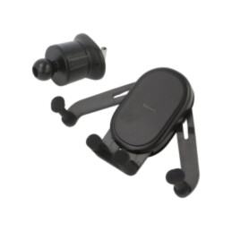 Suport auto; neagră; grilă de ventilaţie; 67÷86mm