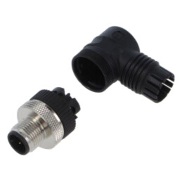 Conector: M12; mufă; tată; 4A; 125V; PIN: 4; IP67; în unghi; pe cablu