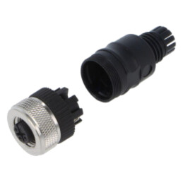 Conector: M12; mufă; mamă; 4A; 125V; PIN: 3; IP67; drept; pe cablu