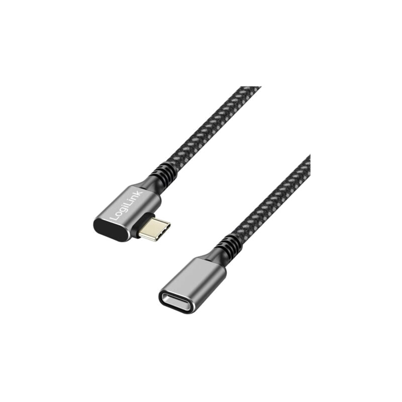 Cablu; USB 3.2 Gen 2; USB C soclu,USB C mufă în unghi; aurit Cablu; USB 3.2 Gen 2; USB C soclu,USB C mufă în unghi; aurit