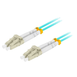 Patch cord cu fibră; OM3; LC/UPC,din ambele părţi; 10m; LSZH
