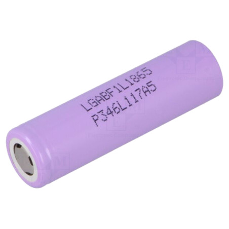Acumul: Li-Ion; 18650,MR18650; 3,6V; 3350mAh; Ø18,29x65,15mm