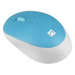 Mouse; albă,albastră; fără fir,optic; Nr.butoane: 4; 10m