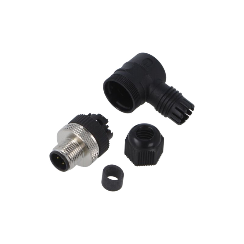 Conector: M12; mufă; tată; 4A; 125V; PIN: 3; IP67; în unghi; pe cablu