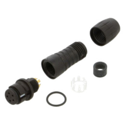 Conector: circular; 620; 60V; 2A; PIN: 5; mufă; mamă; lipire; IP67