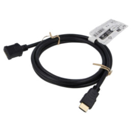 Cablu; HDMI soclu,HDMI mufă; PVC; 2m; negru; HDCP 2.2,HDMI 2.1
