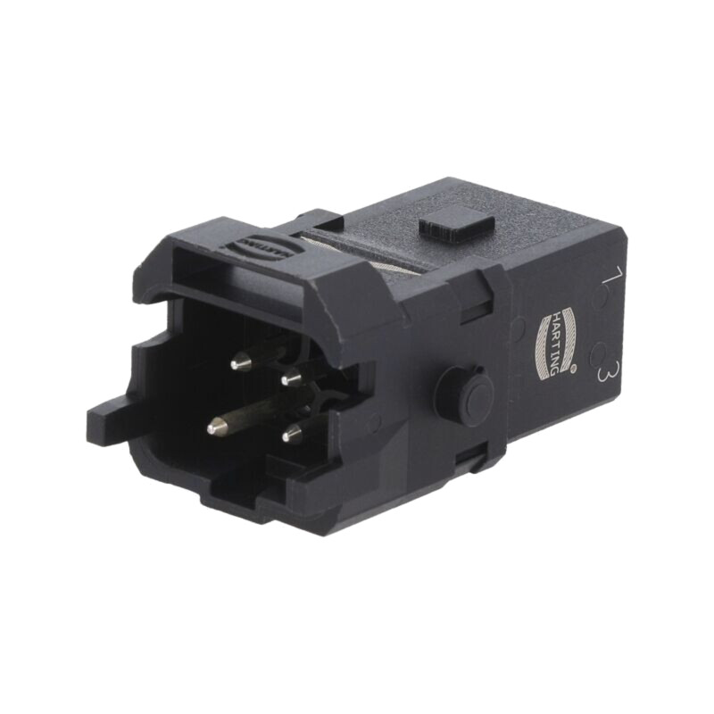 Conector: HDC; inserturi de contact; tată; Han® 1A; PIN: 4; 3P+PE