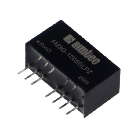 Convertor: DC/DC; 3W; Uintr: 9÷18VDC; Uieş: 5VDC; Uieş2: -5VDC; SIP8