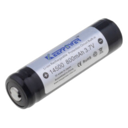 Acumul: Li-Ion; 14500; 3,7V; 800mAh; Ø14x52mm
