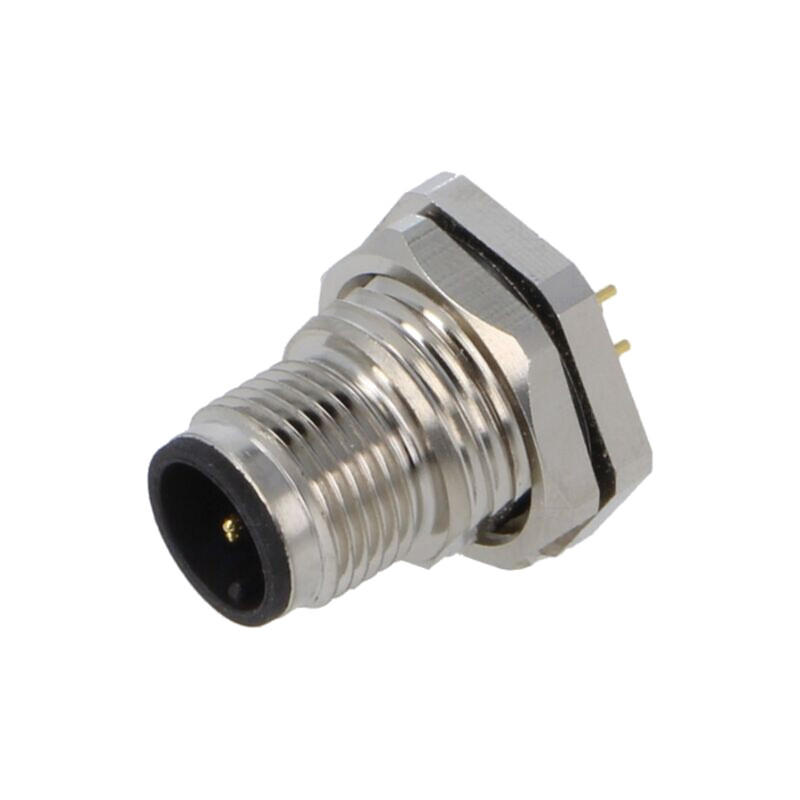 Conector: M12; soclu; tată; 2A; 60V; PIN: 5; IP67; drept; THT; 0,34mm2 Conector: M12; soclu; tată; 2A; 60V; PIN: 5; IP67; drept; THT; 0,34mm2