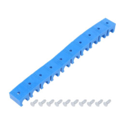 Baretă de prindere tuburi; 142,5mm; Număr secţiuni: 10