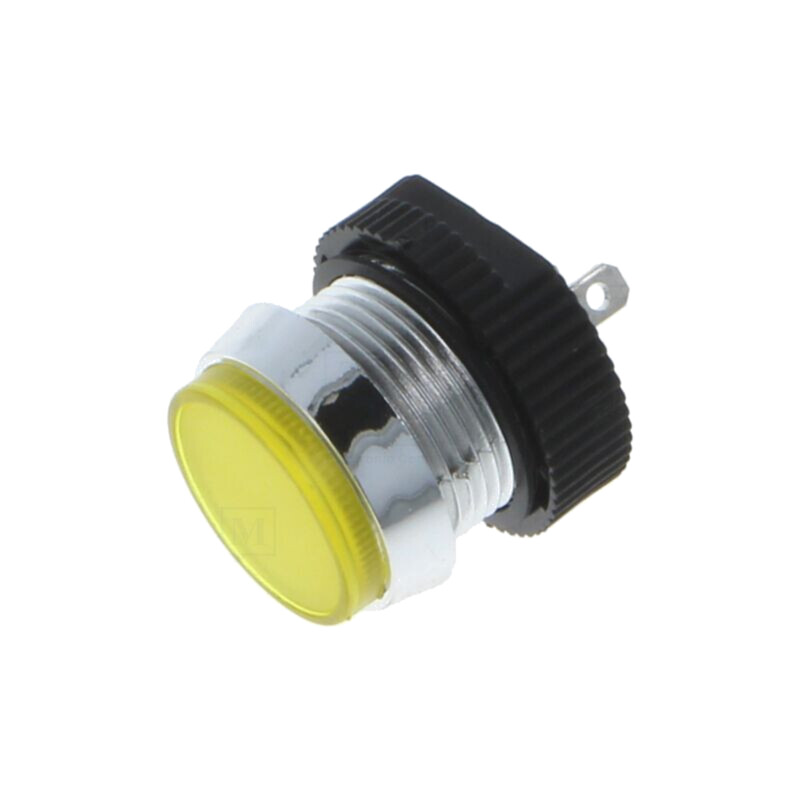 Lampă de control: LED; plată; galbenă; 24÷28VDC; Ø16mm; IP67