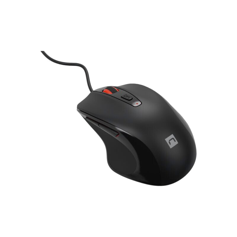 Mouse; neagră; USB A; optic,cu cablu; 1,8m; Nr.butoane: 6