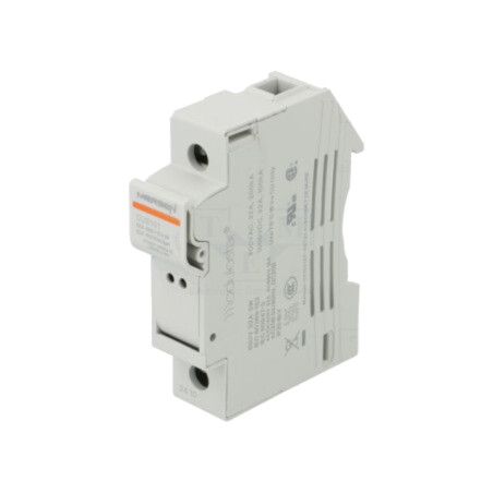 Suport siguranţă; 10x38mm; pentru şină DIN; 690V; Poli: 1; IP20