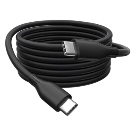 Cablu; USB 2.0; USB C mufă,din ambele părţi; nichelat; 2m; negru
