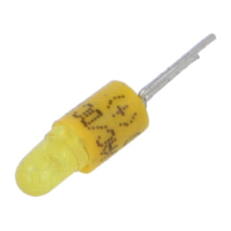 Lampă LED; galbenă; 28VDC; 28VAC; Nr.diode: 1; 19