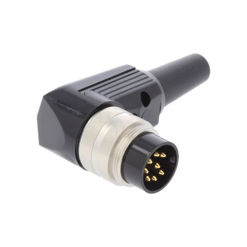 Conector: M16; mufă; tată; PIN: 8; 5A; 60V; lipire; pe cablu; IP40