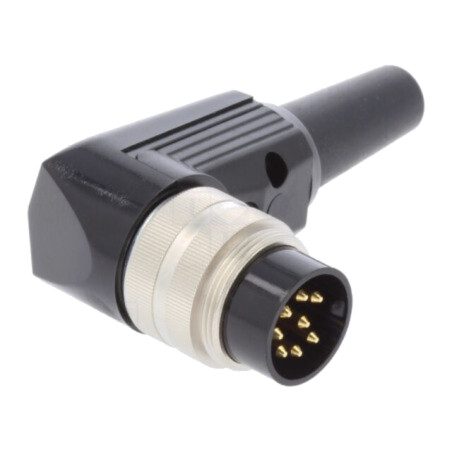 Conector: M16; mufă; tată; PIN: 8; 5A; 60V; lipire; pe cablu; IP40