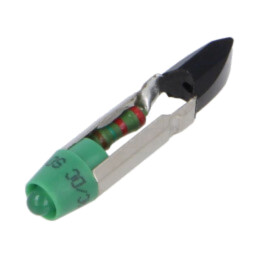 Lampă LED; verde; T5,5; 24VDC; 24VAC; Nr.diode: 1