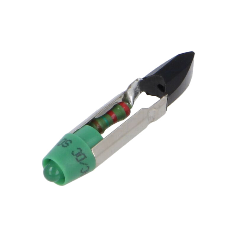 Lampă LED; verde; T5,5; 24VDC; 24VAC; Nr.diode: 1