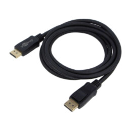 Cablu; DisplayPort mufă,din ambele părţi; PVC; Lung: 2m; negru