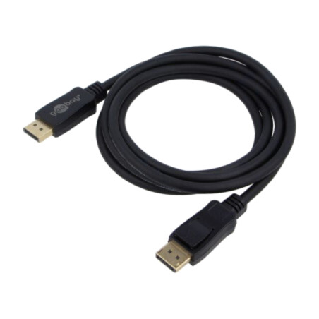 Cablu; DisplayPort mufă,din ambele părţi; PVC; Lung: 2m; negru