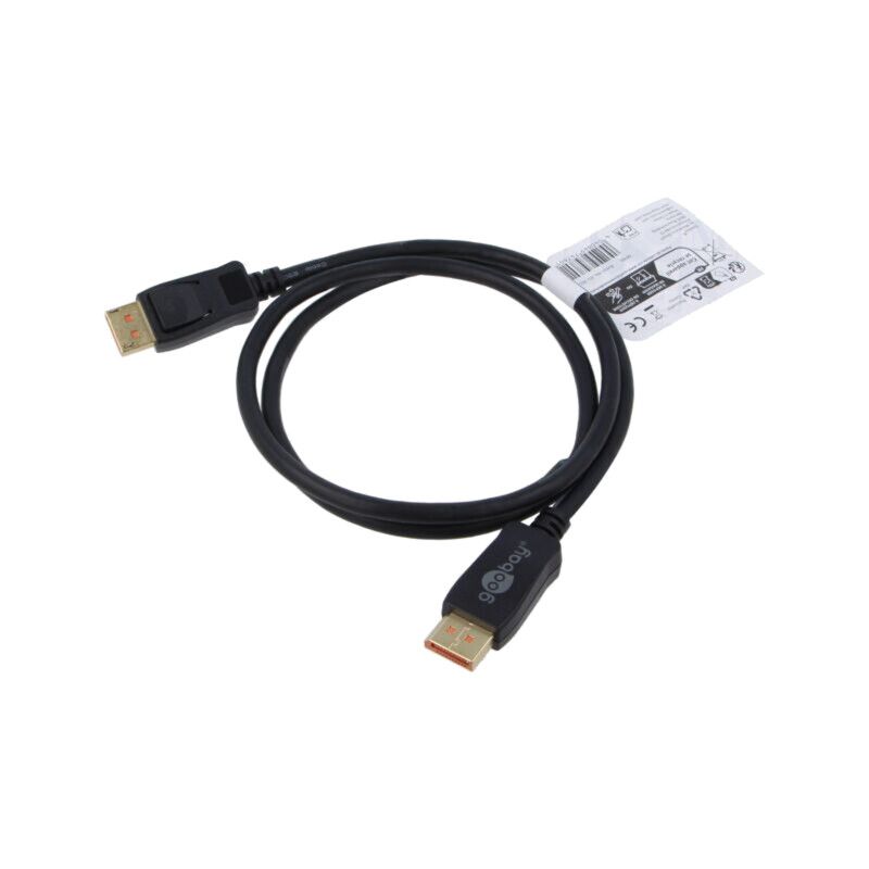 Cablu; DisplayPort mufă,din ambele părţi; PVC; Lung: 1m; negru Cablu; DisplayPort mufă,din ambele părţi; PVC; Lung: 1m; negru