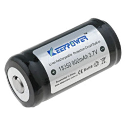 Acumul: Li-Ion; 18350; 3,7V; 900mAh; Ø18x39mm; 7A