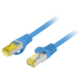 Patch cord; RJ45 mufă,din ambele părţi; S/FTP; 6a; litat; Cu; LSZH