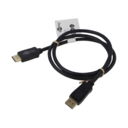 Cablu; DisplayPort mufă,din ambele părţi; PVC; Lung: 1m; negru