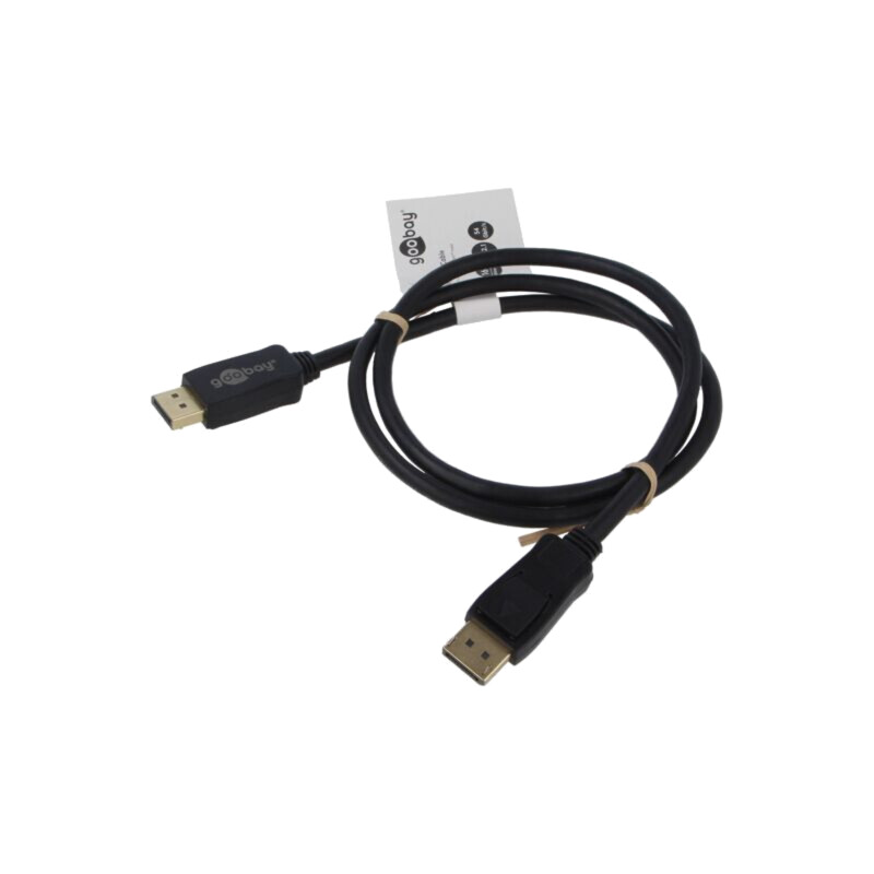 Cablu; DisplayPort mufă,din ambele părţi; PVC; Lung: 1m; negru Cablu; DisplayPort mufă,din ambele părţi; PVC; Lung: 1m; negru