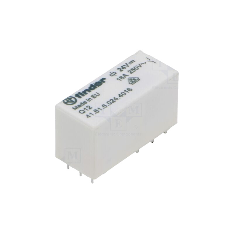 Releu: electromagnetic; Ubobină: 24VDC; 30A; 16A/250VAC; 16A/24VDC