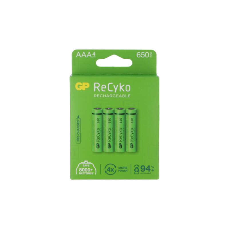 Acumul: Ni-MH; AAA,R3; 1,2V; 650mAh; ReCyko; blister; Ready2Use Acumul: Ni-MH; AAA,R3; 1,2V; 650mAh; ReCyko; blister; Ready2Use