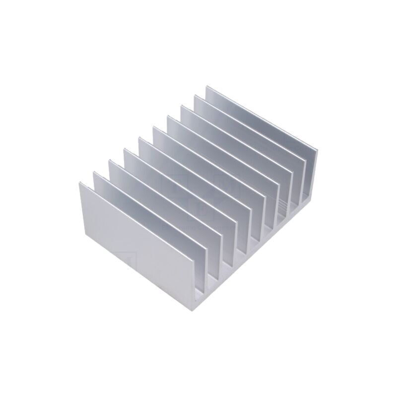 Radiator: extrudat; cu aripioare; aluminiu; L: 75mm; W: 98mm; H: 40mm
