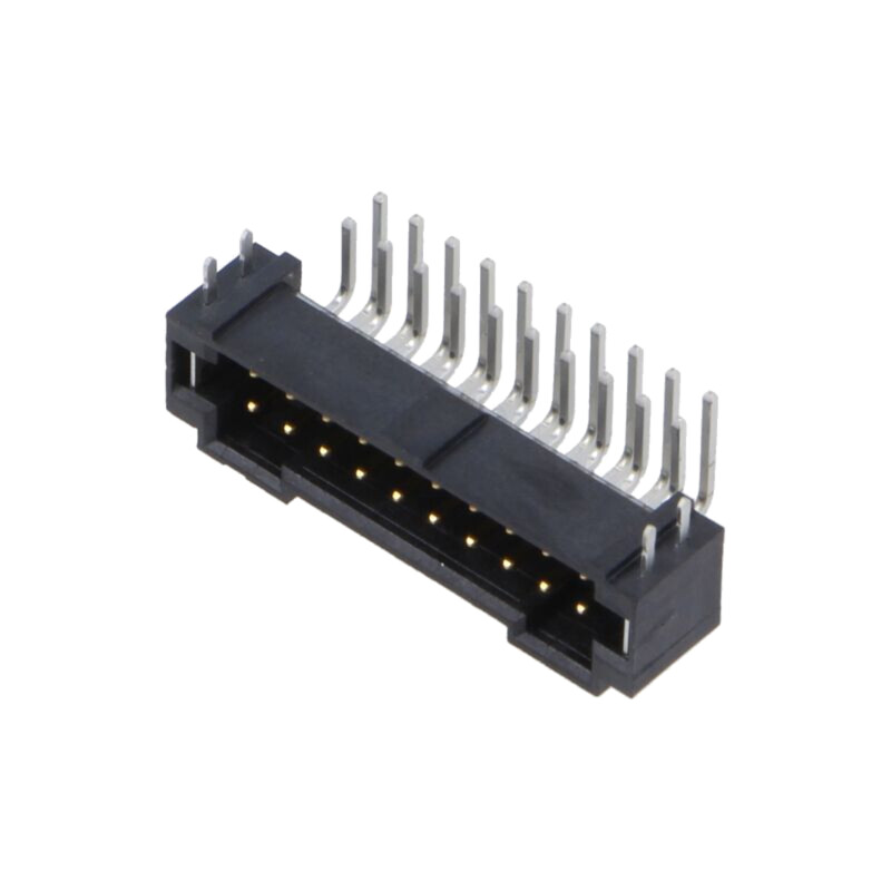 Conector: PCB-PCB; soclu; tată; PIN: 20; T2M; în unghi; 2,6A; THT