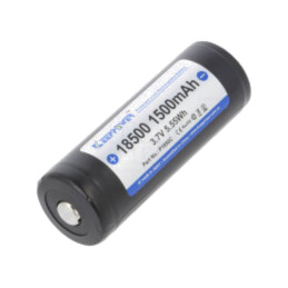 Acumul: Li-Ion; 18500; 3,7V; 1500mAh; Ø18,5x53mm; 3A