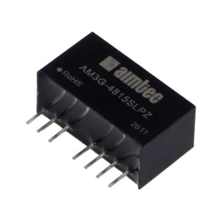 Convertor: DC/DC; 3W; Uintr: 36÷75VDC; Uieş: 15VDC; Iintr: 78mA; SIP8
