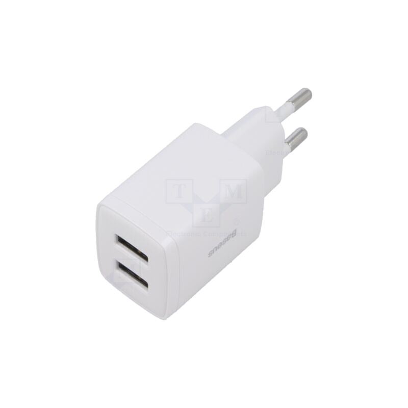 Alimentator: pulsatoriu; alimentare,plug-in; 5VDC; 10,5W; albă