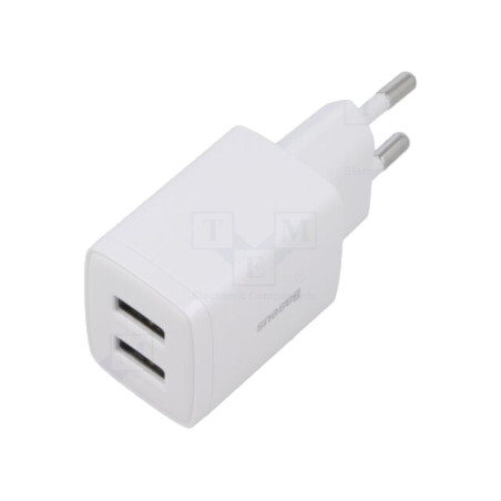 Alimentator: pulsatoriu; alimentare,plug-in; 5VDC; 10,5W; albă